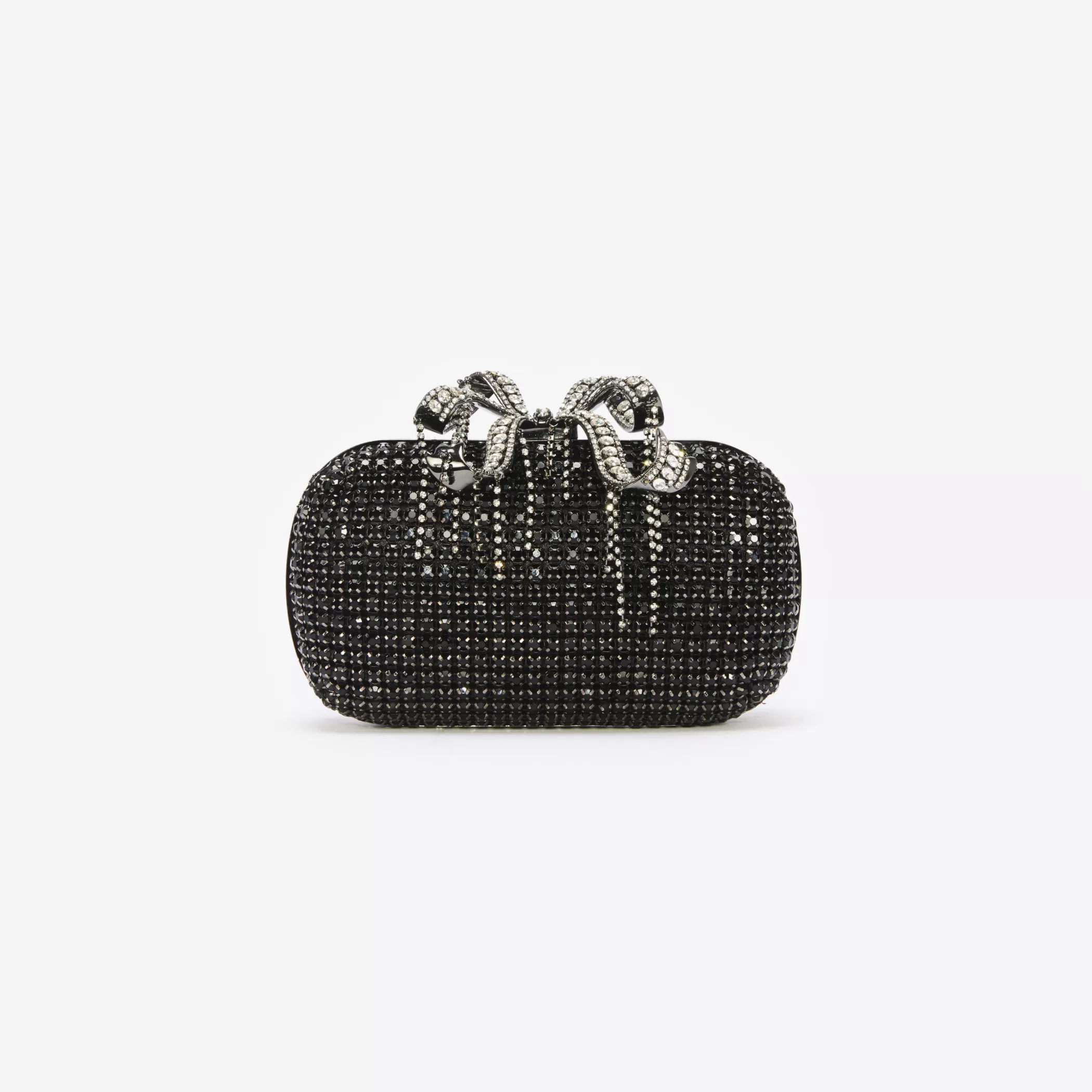 Self-Portrait > Black Chainmail Clutch Bag