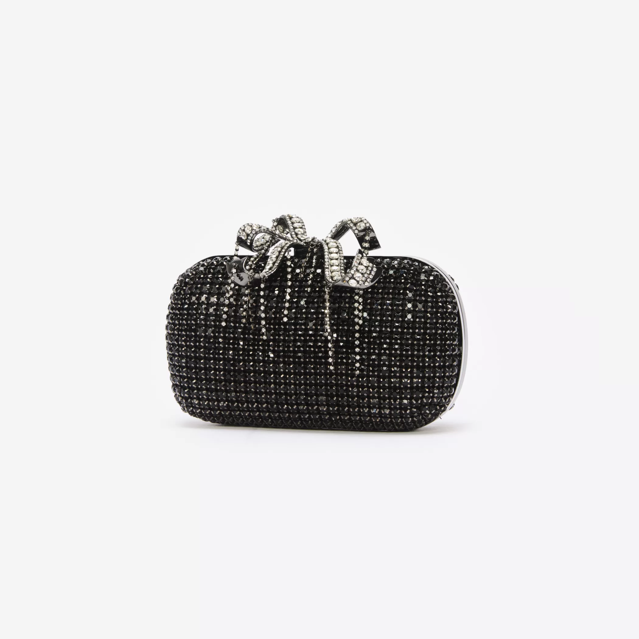 Self-Portrait > Black Chainmail Clutch Bag