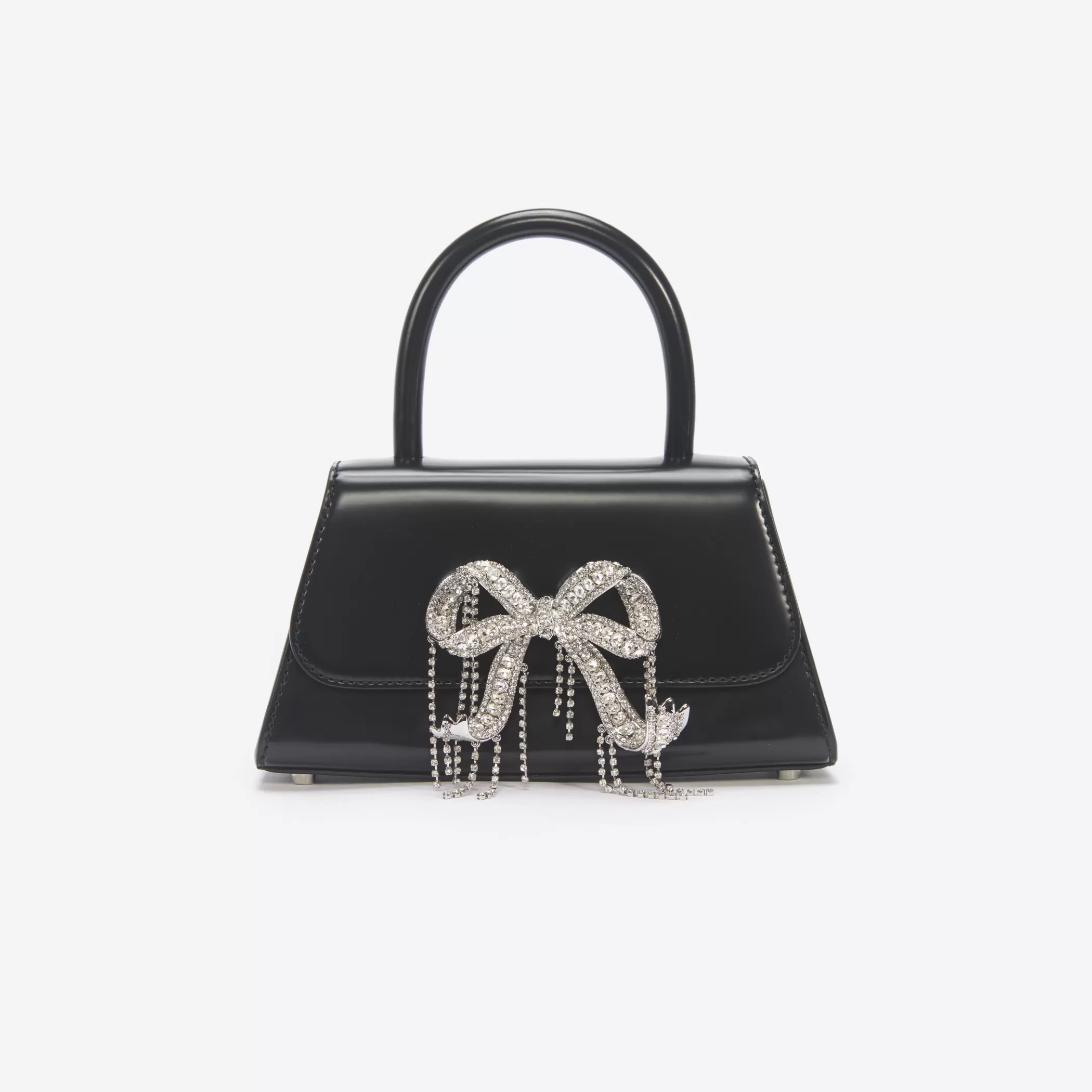 Self-Portrait > Black Leather Mini Bow Bag