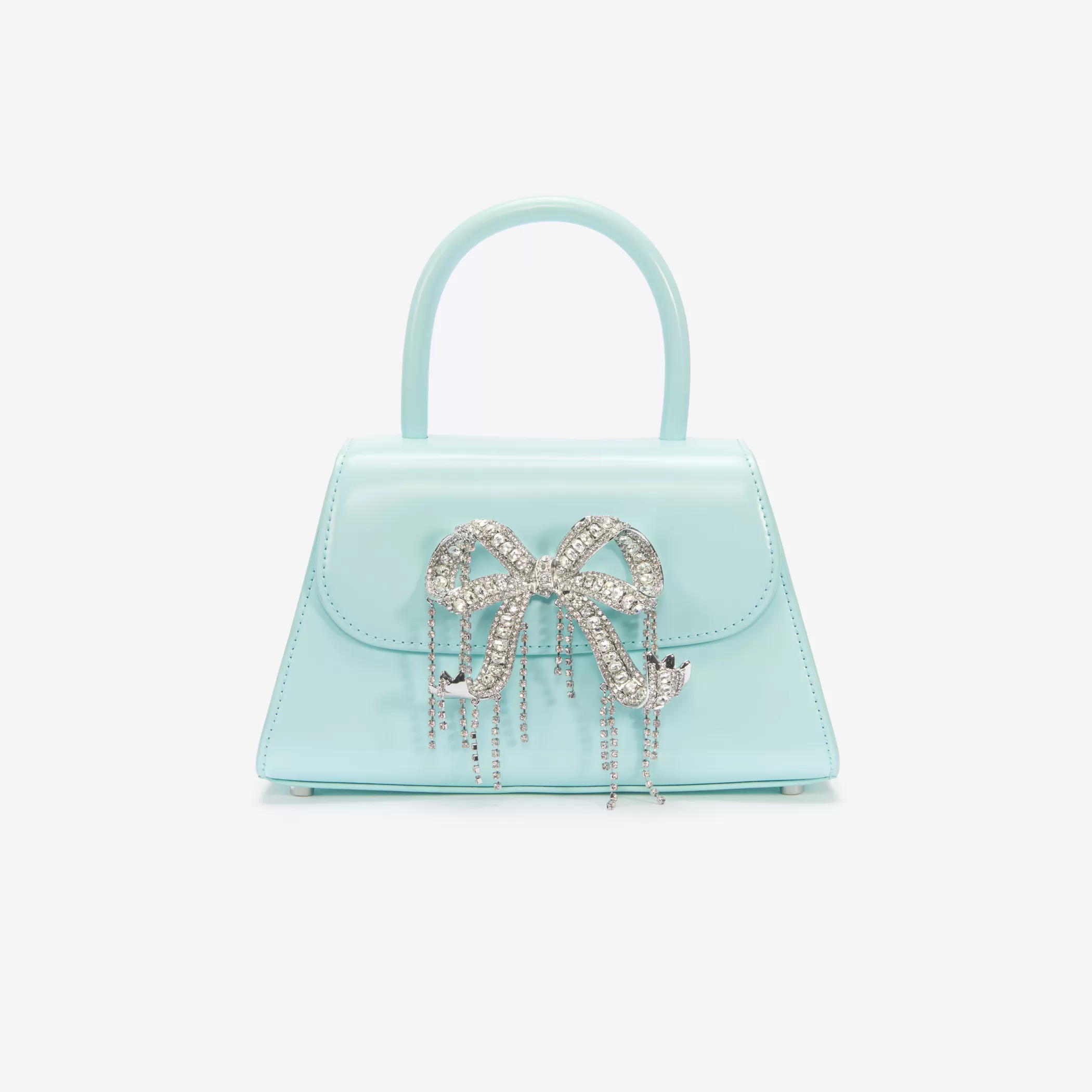 Self-Portrait > Blue Leather Mini Bow Bag