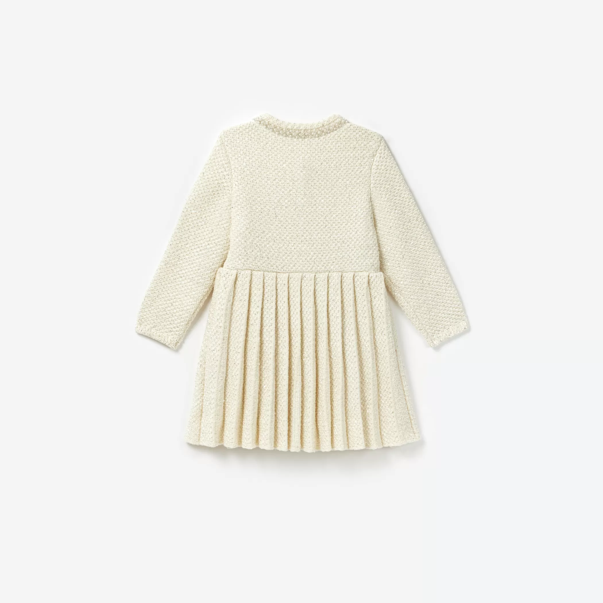 Self-Portrait > Cream Knit Bow Dress