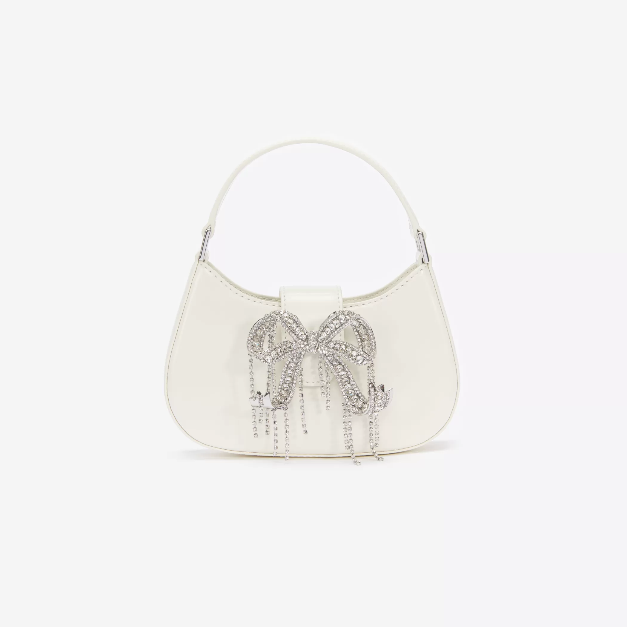 Self-Portrait > Cream Leather Crescent Bag