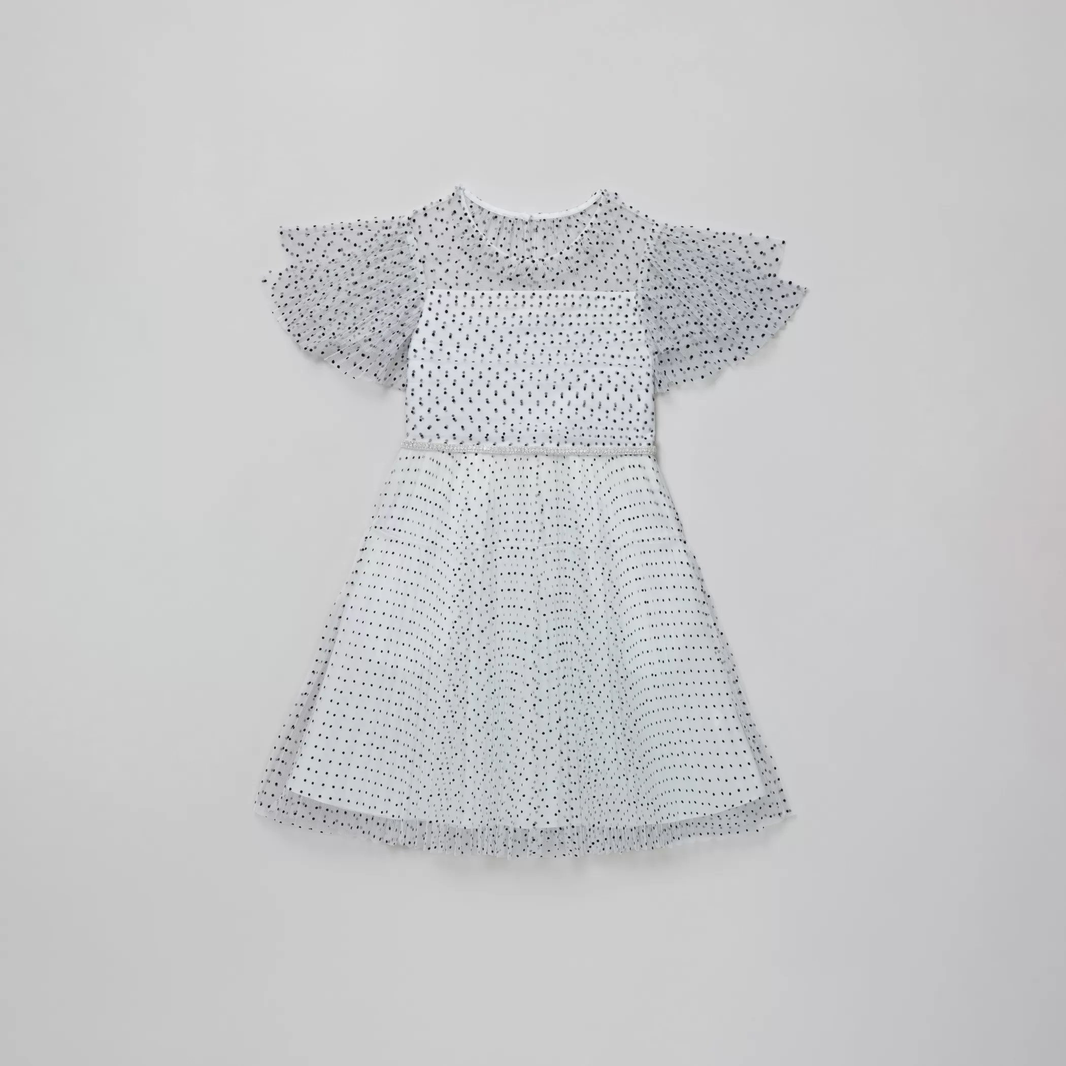 Self-Portrait > Dot Mesh Tiered Dress