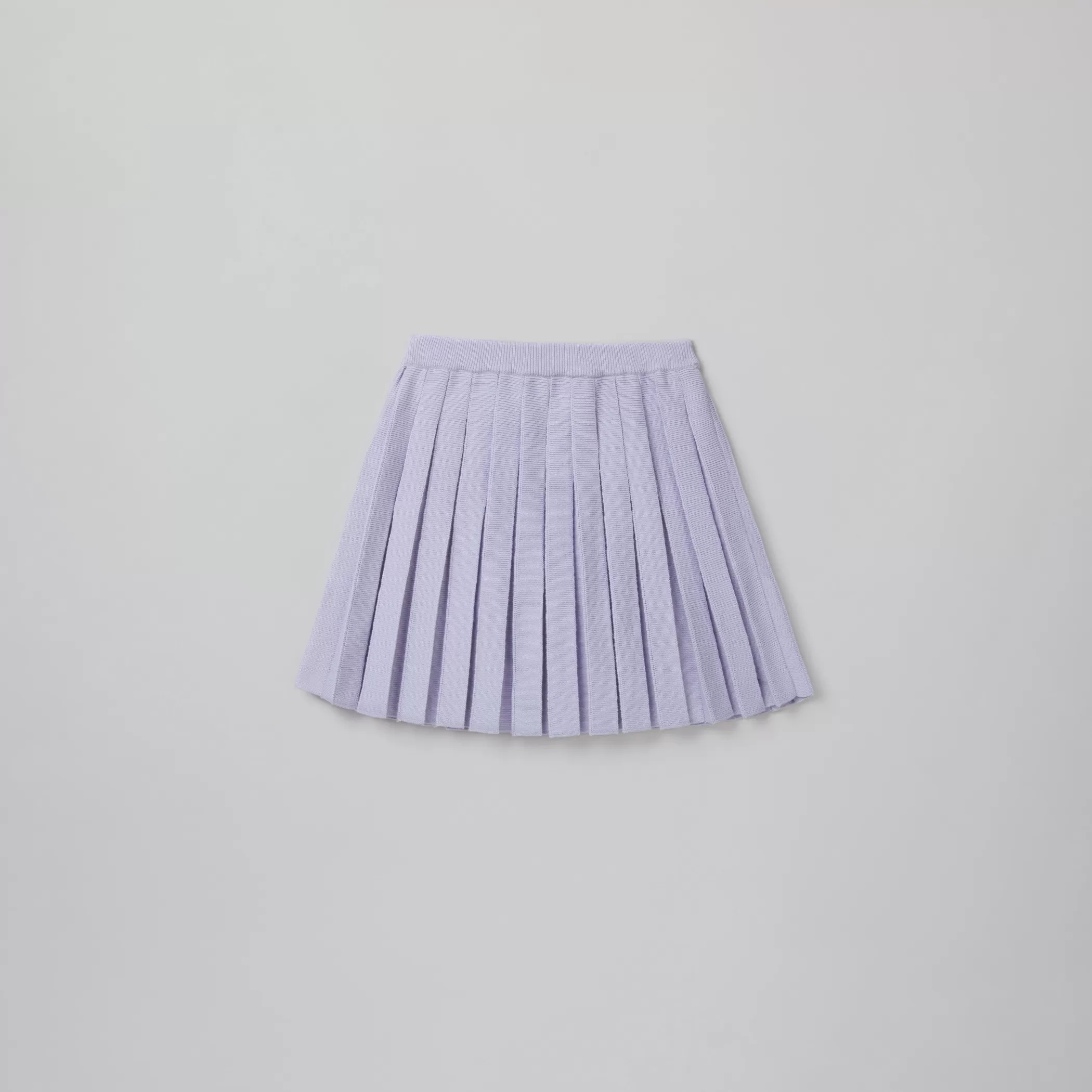 Self-Portrait > Lilac Knit Pleated Skirt