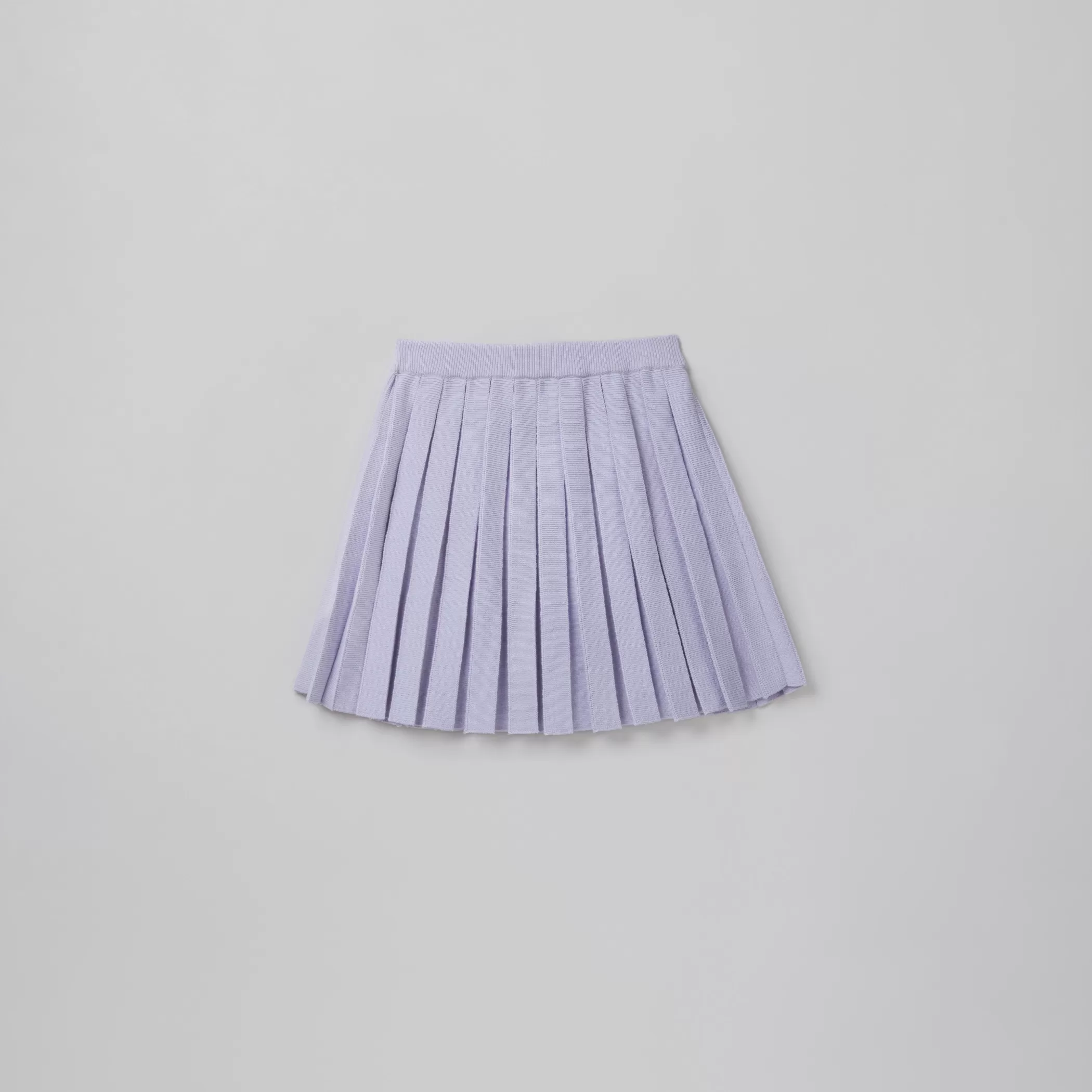 Self-Portrait > Lilac Knit Pleated Skirt