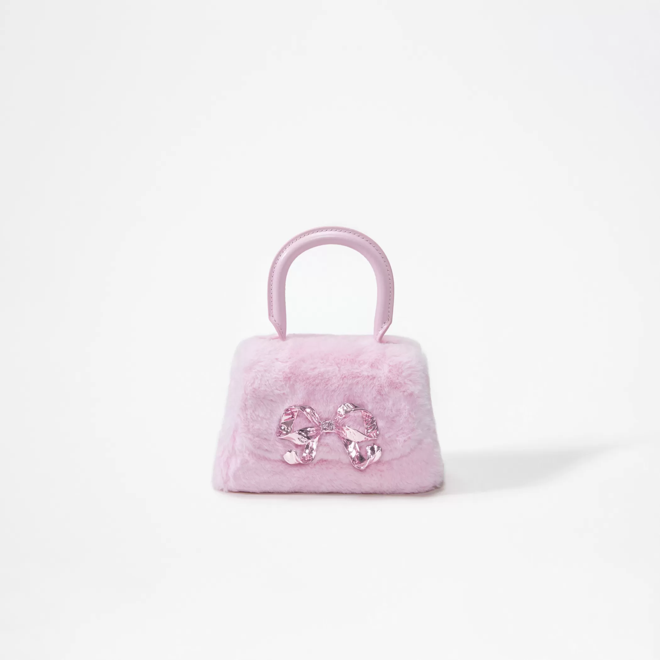 Self-Portrait > Pink Fluffy Bow Micro Bag