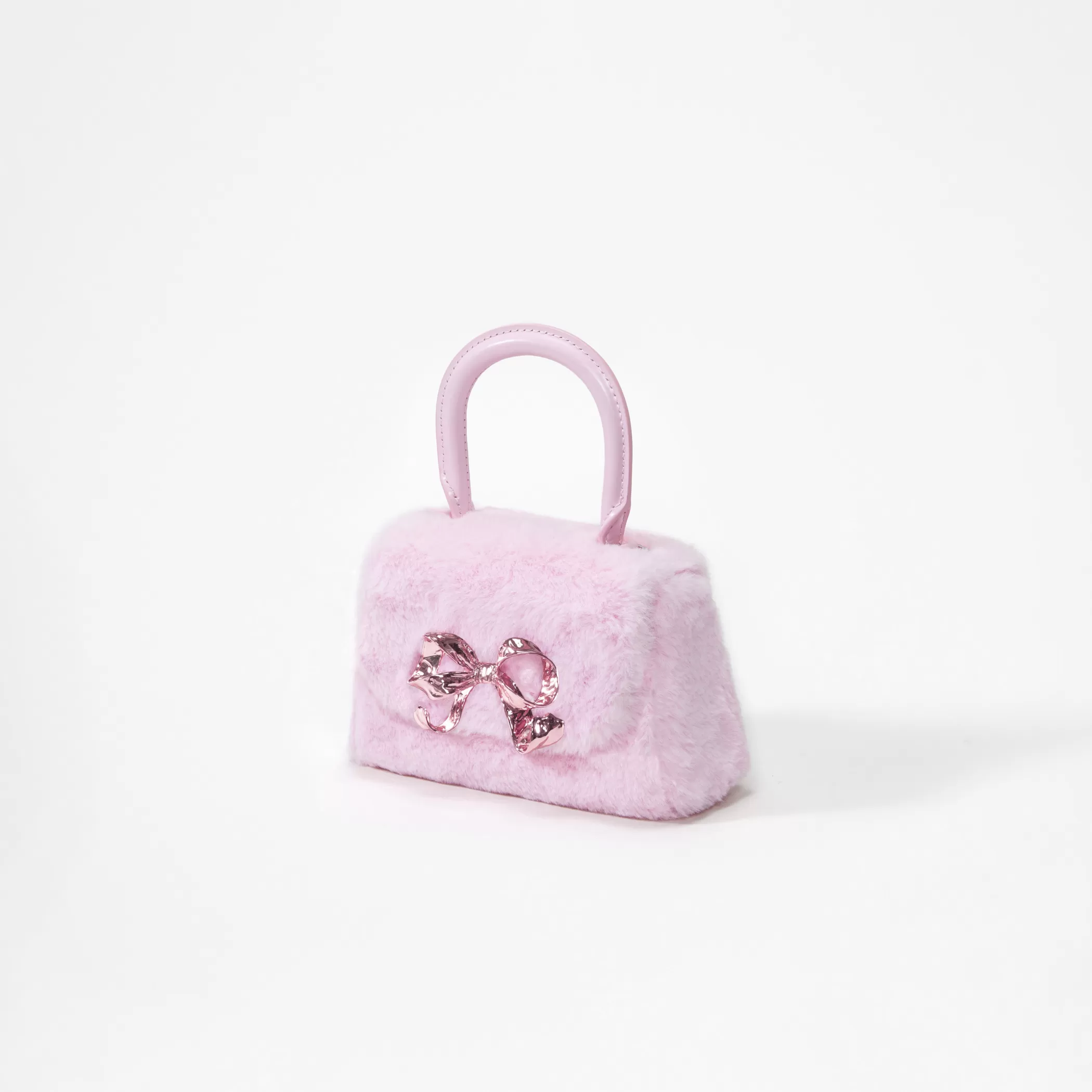 Self-Portrait > Pink Fluffy Bow Micro Bag