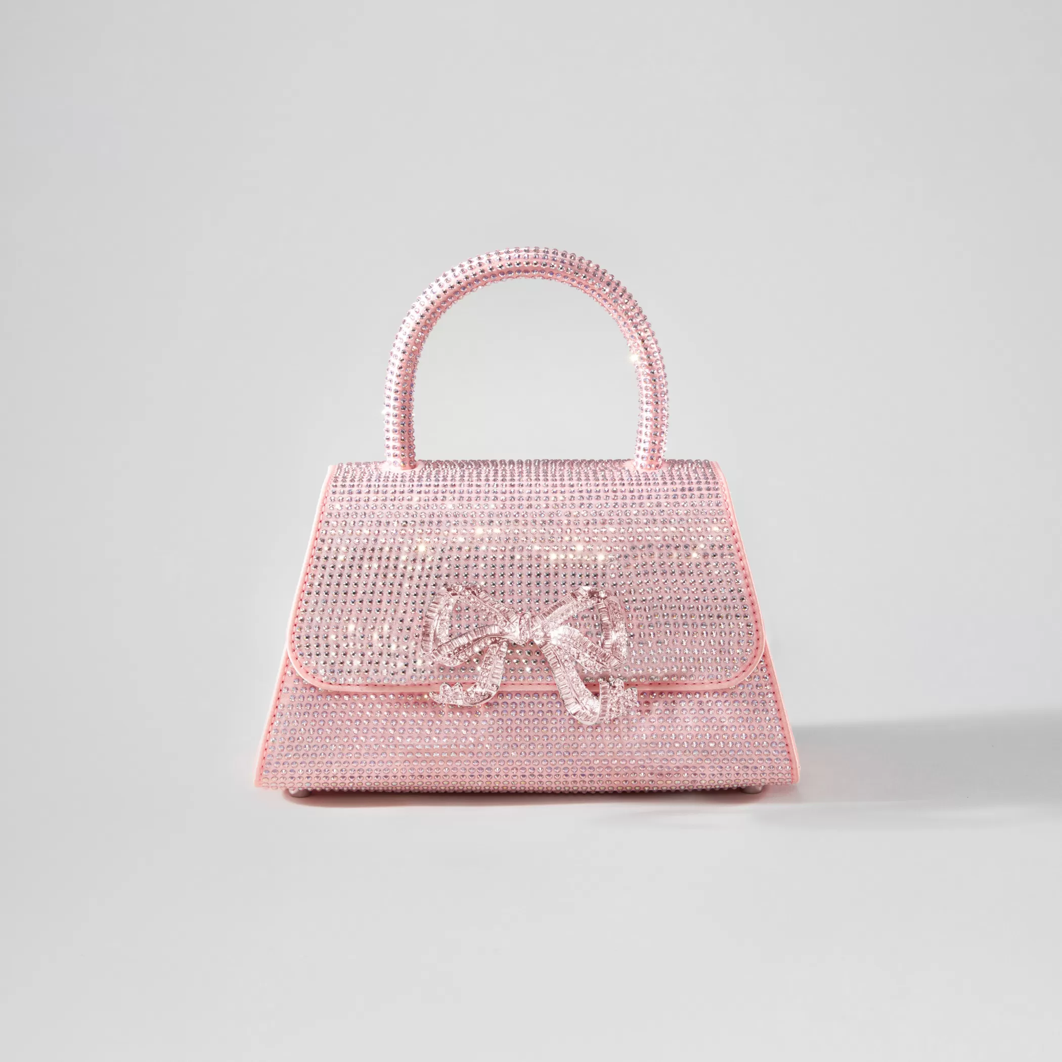 Self-Portrait > Pink Rhinestone Mini Bow Bag