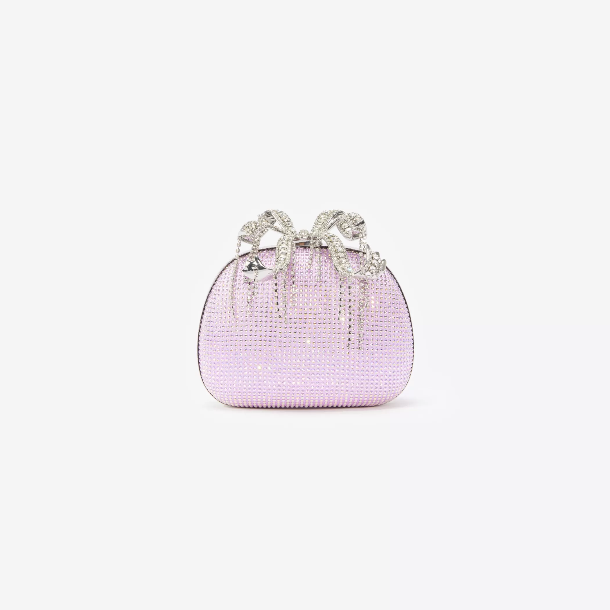 Self-Portrait > Purple Crystal Clutch Bag