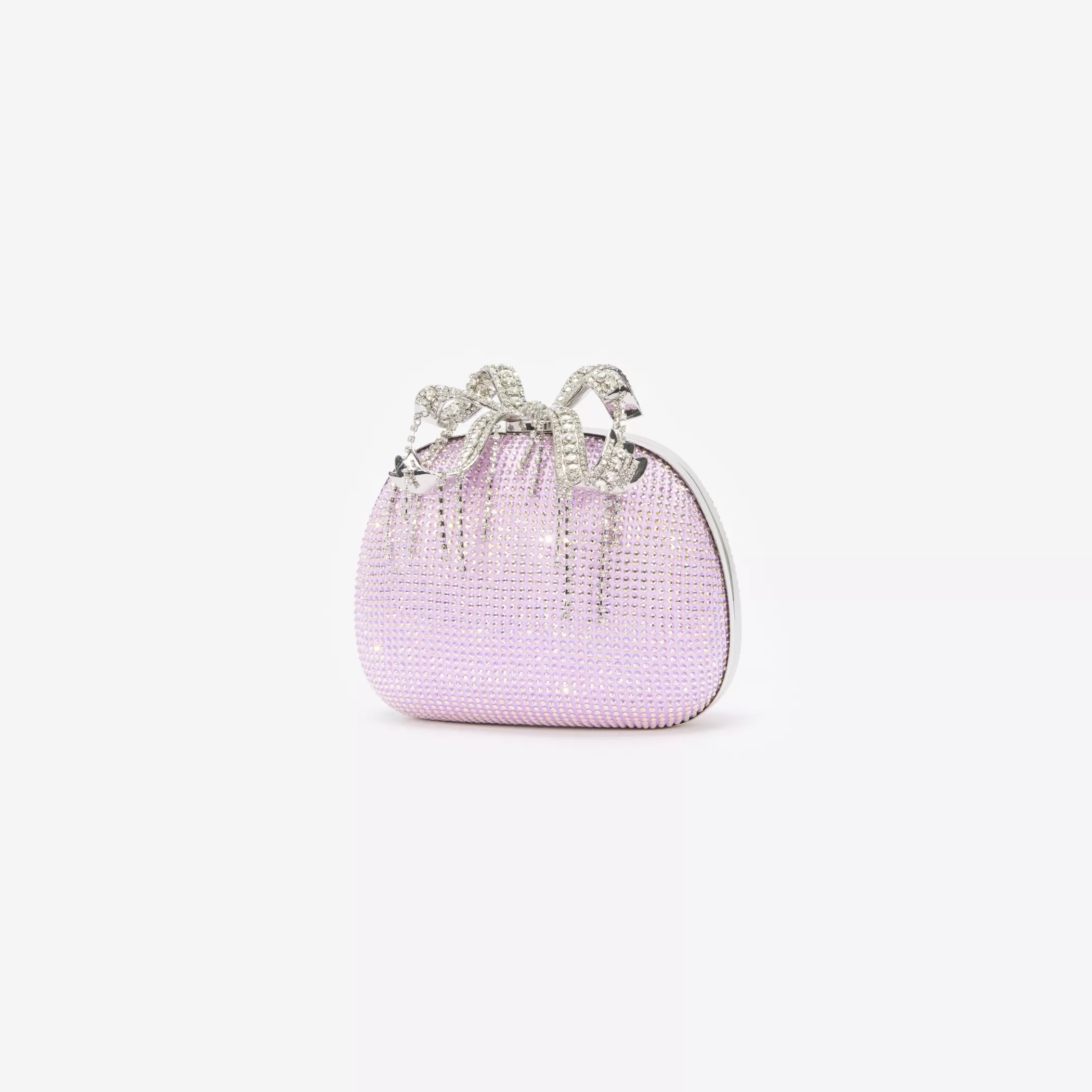 Self-Portrait > Purple Crystal Clutch Bag