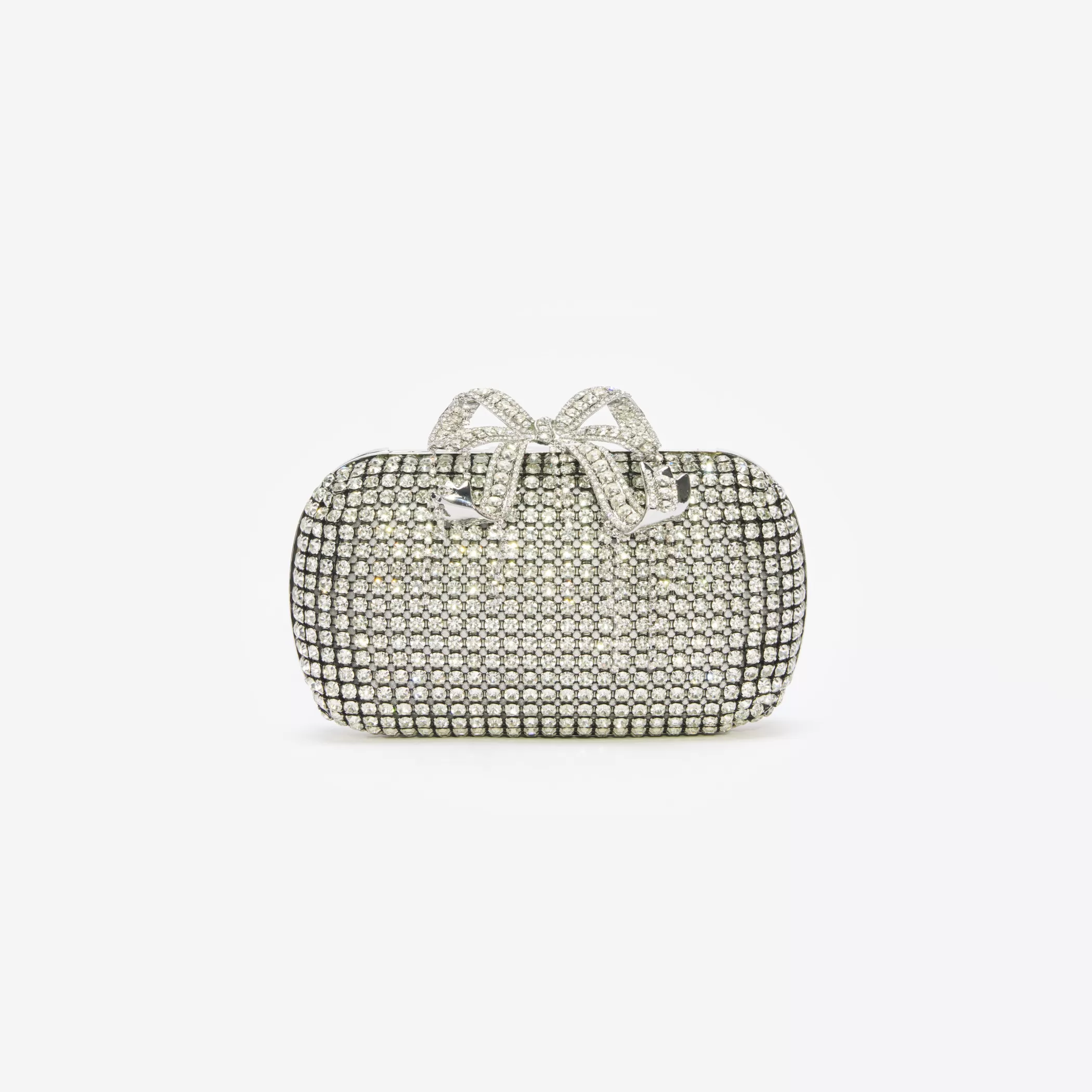 Self-Portrait > Silver Chainmail Clutch Bag