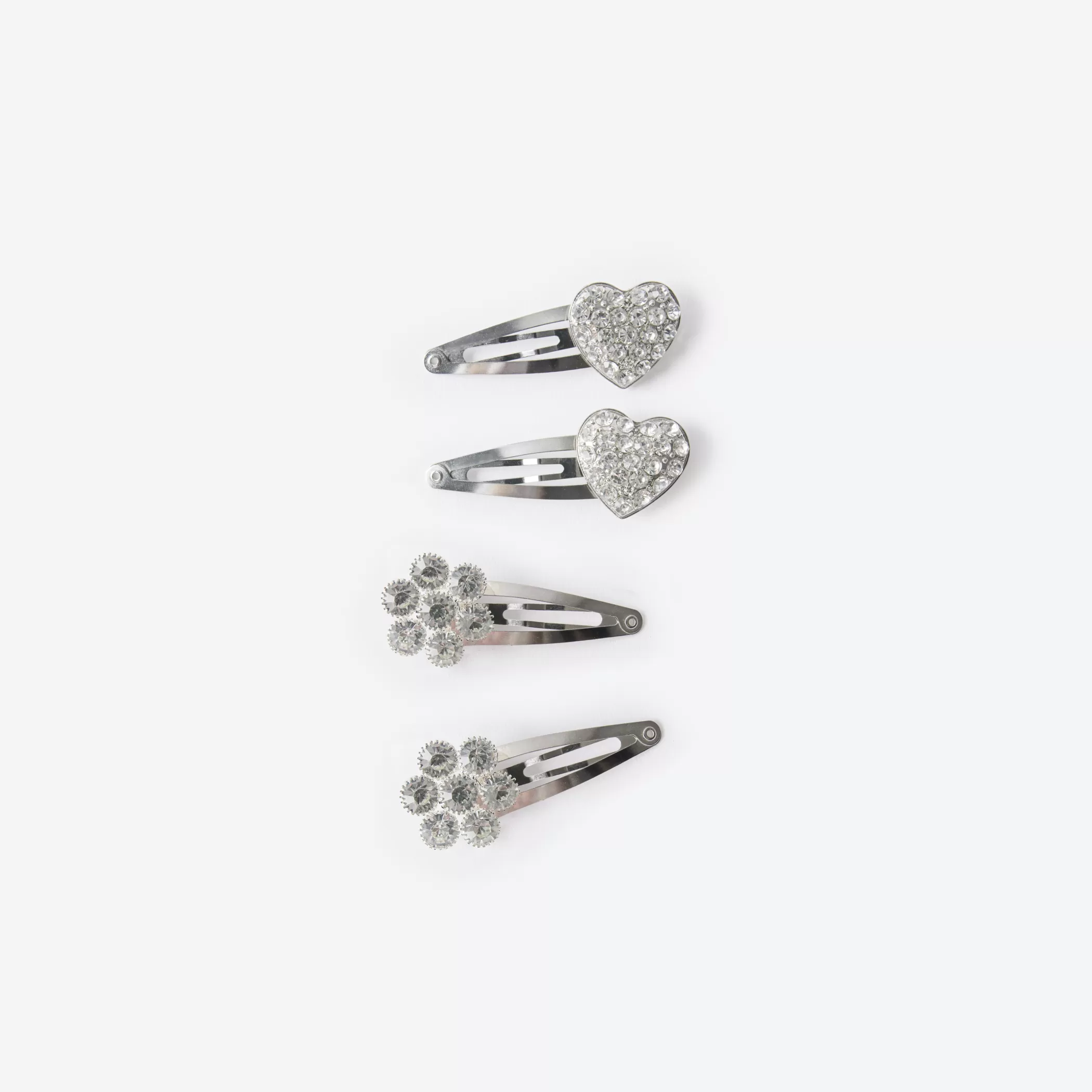 Self-Portrait > Silver Diamante Hairclip Pack