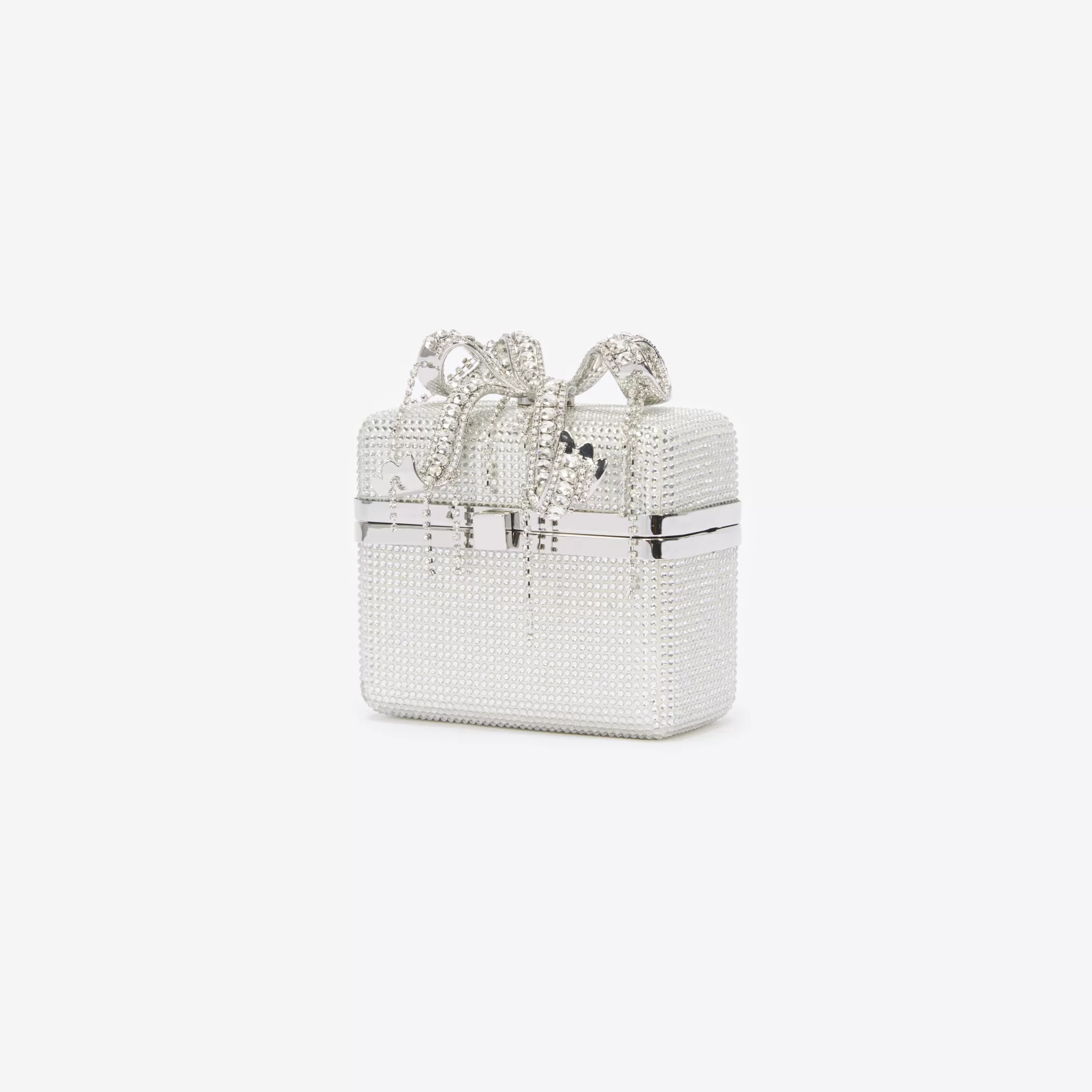 Self-Portrait > Silver Rhinestone Vanity Bag