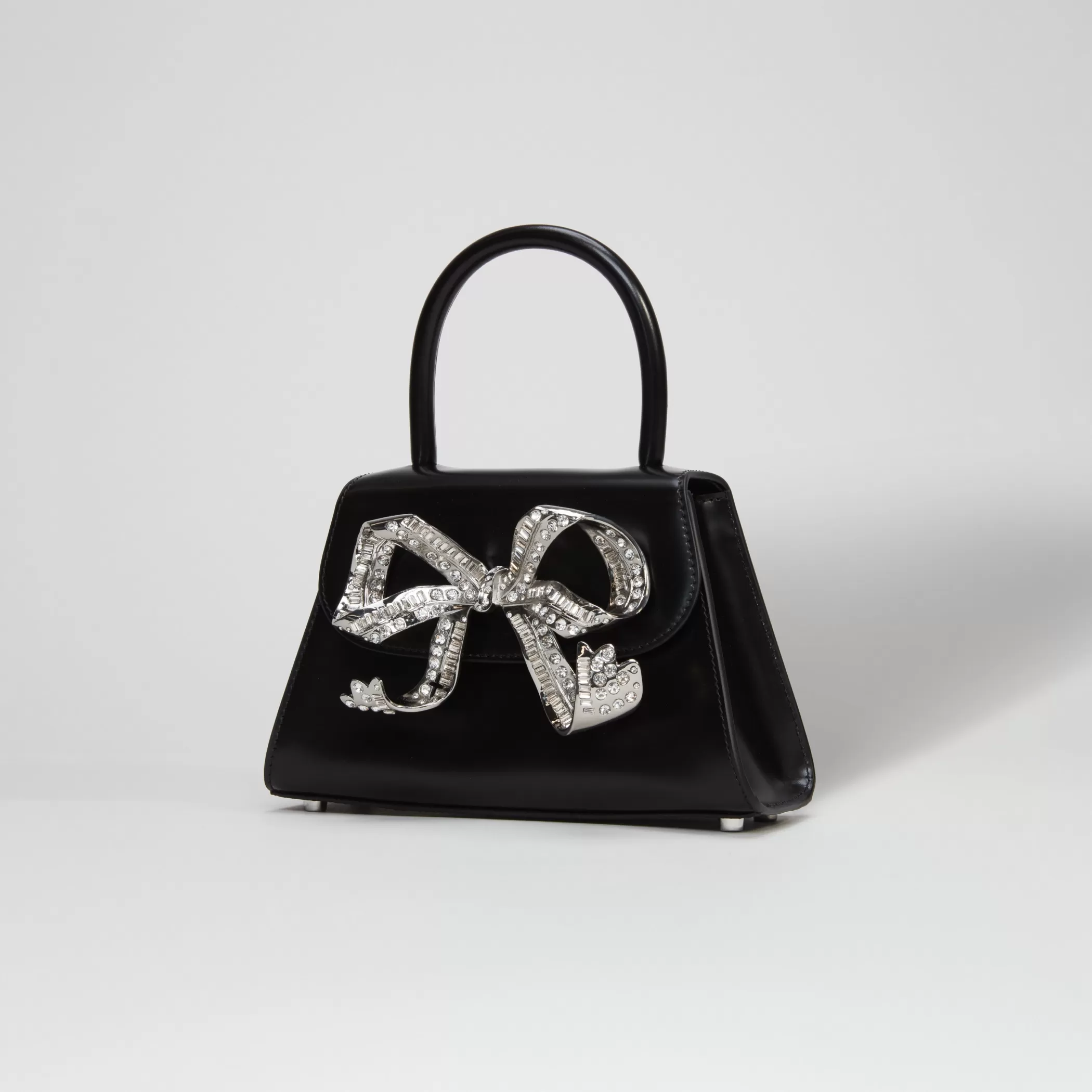 Self-Portrait > The Bow Mini in Black with Diamanté