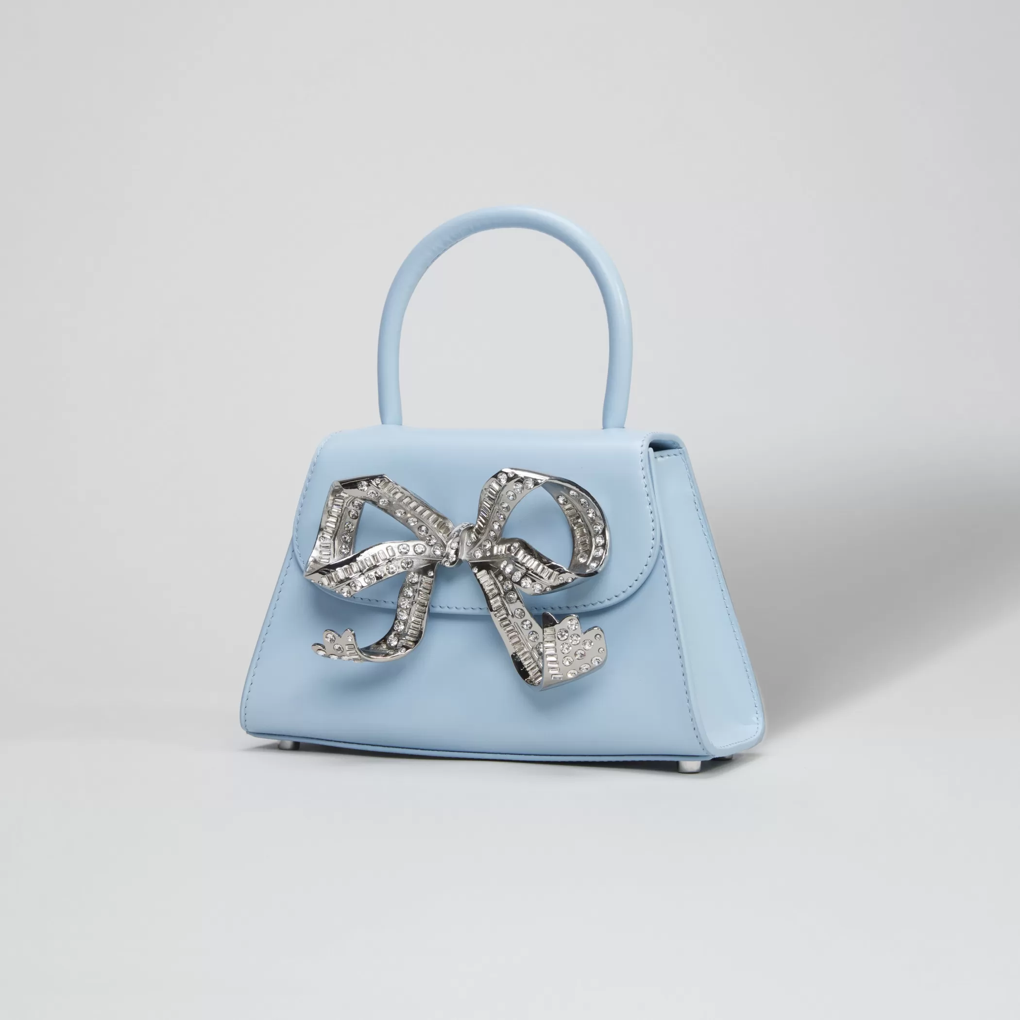 Self-Portrait > The Bow Mini in Blue with Diamanté