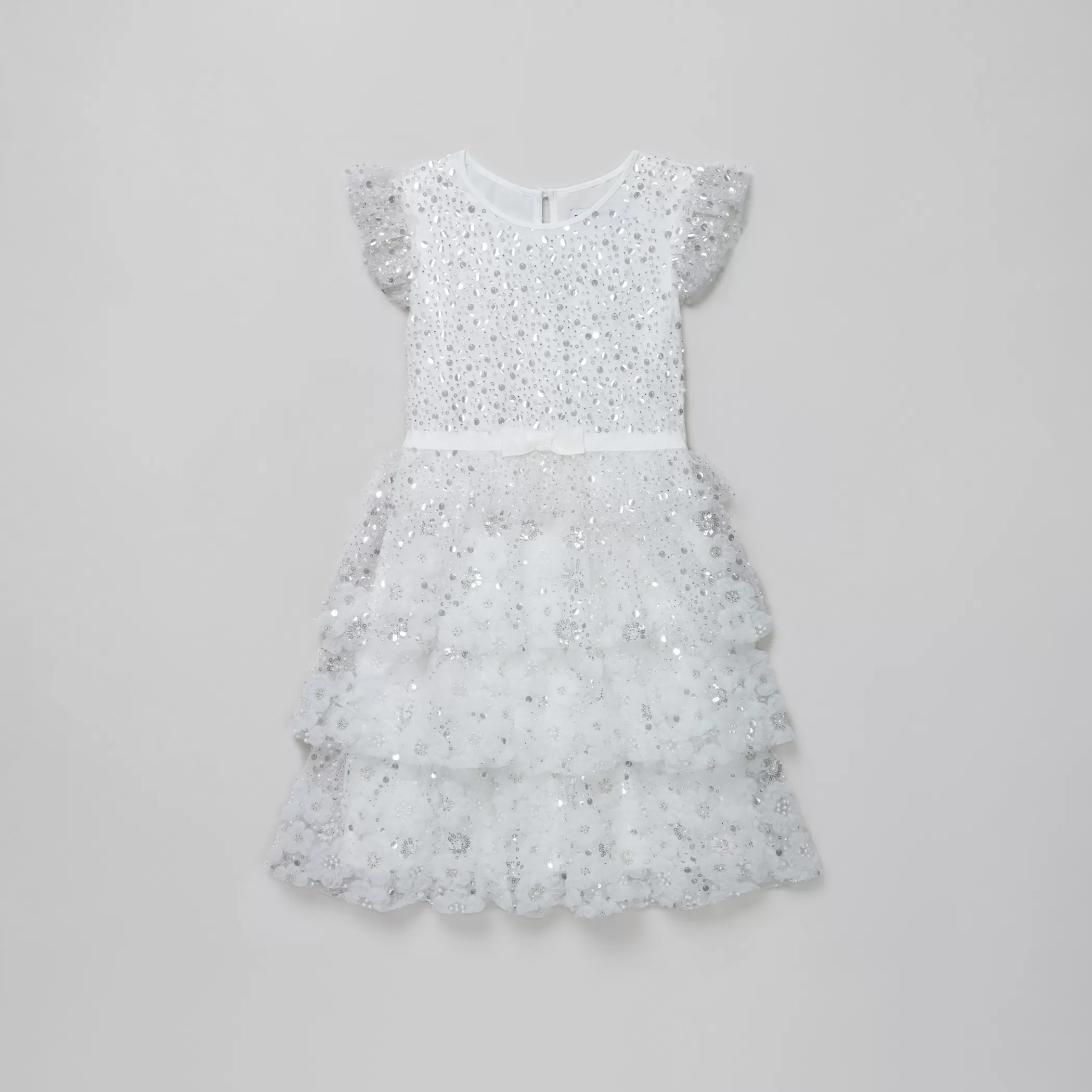 Self-Portrait > White Embellished Dress